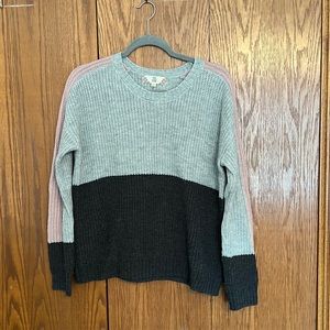 Grey and pink sweater